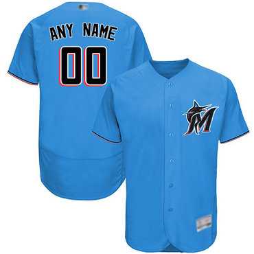 Customized Miami Marlins Blue Baseball Alternate Flex Base Jersey,We sell and wholesale Customized Miami Marlins Blue Baseball Alternate Flex Base Jersey on line form chian!